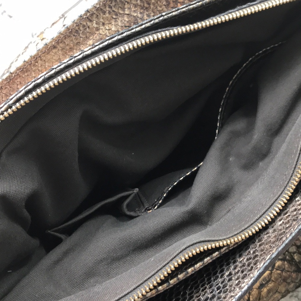 Real metallic python Handbag - Picture 5 of 7